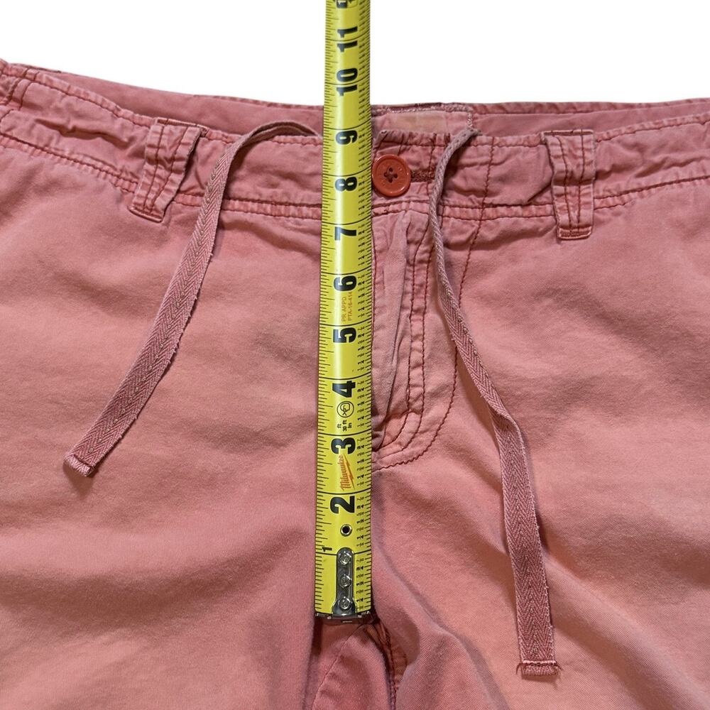 Vintage Y2K American Eagle Outfitter Women’s Roll Up Hem Peach Shorts Size 12 - Picture 8 of 16